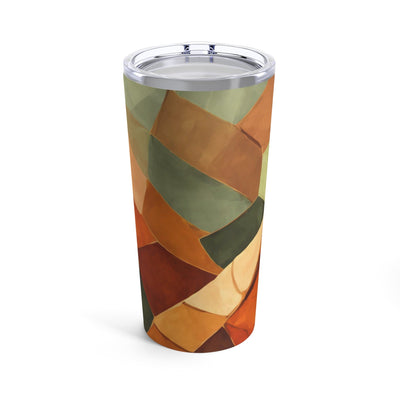 Insulated Tumbler 20oz Rustic Red Abstract Pattern - Mug