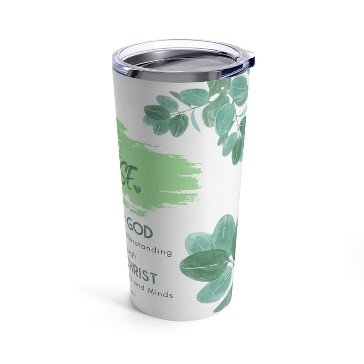 Insulated Tumbler - 20oz The Peace Of God Surpasses All Understanding Word Art