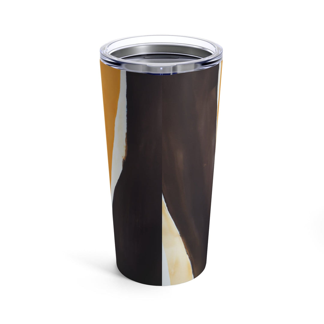Insulated Tumbler 20oz Yellow Brown Abstract Pattern - Decorative | Tumblers