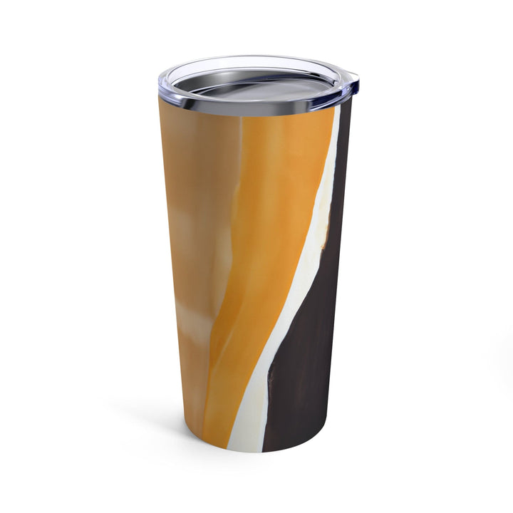 Insulated Tumbler 20oz Yellow Brown Abstract Pattern - Decorative | Tumblers