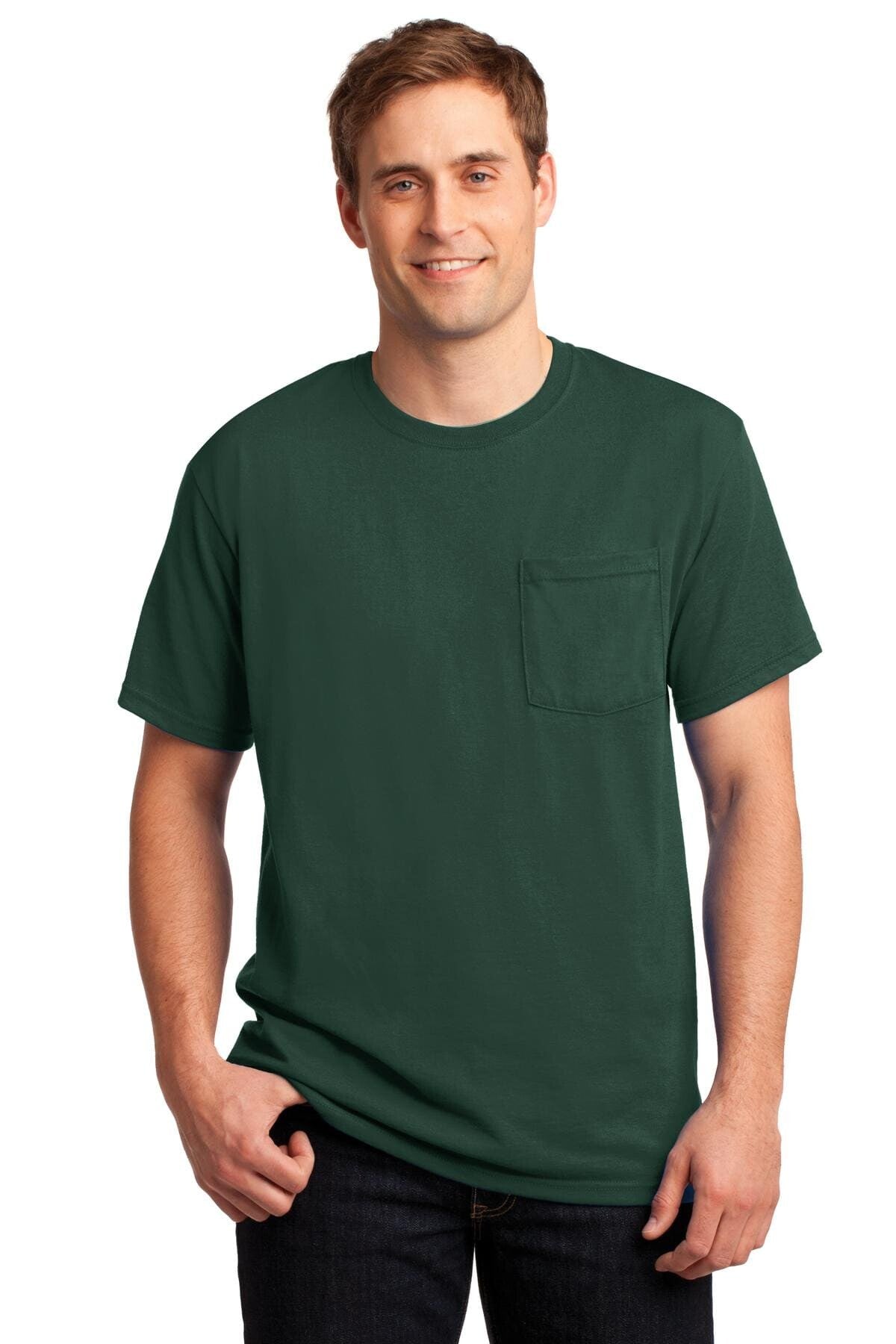 Jerzees - Dri - power 50/50 Cotton/poly Pocket T - shirt. 29mp Activewear T