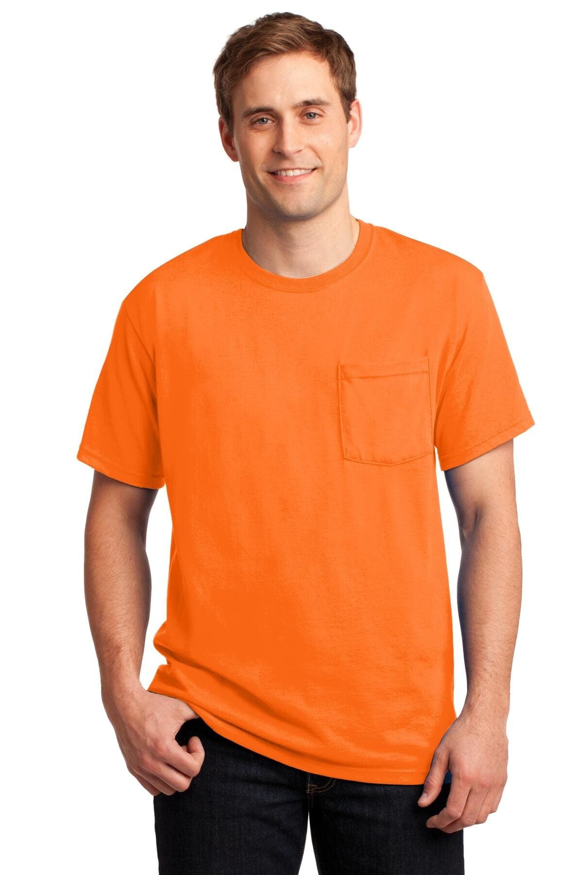 Jerzees - Dri - power 50/50 Cotton/poly Pocket T - shirt. 29mp Activewear T
