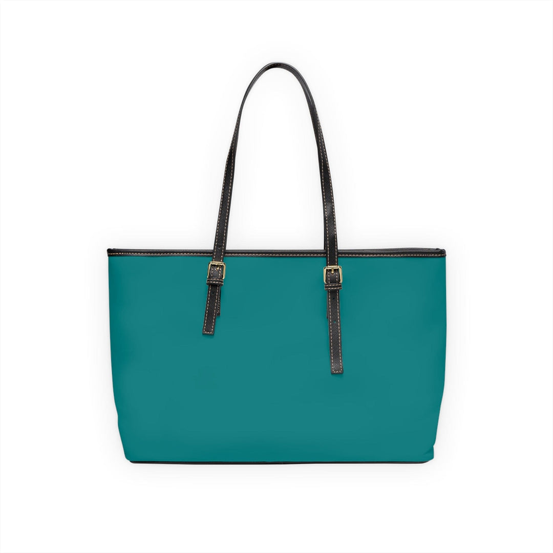 Large Leather Tote Shoulder Bag Dark Teal Green - Bags | Leather Tote Bags