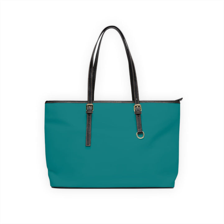 Large Leather Tote Shoulder Bag Dark Teal Green - Bags | Leather Tote Bags