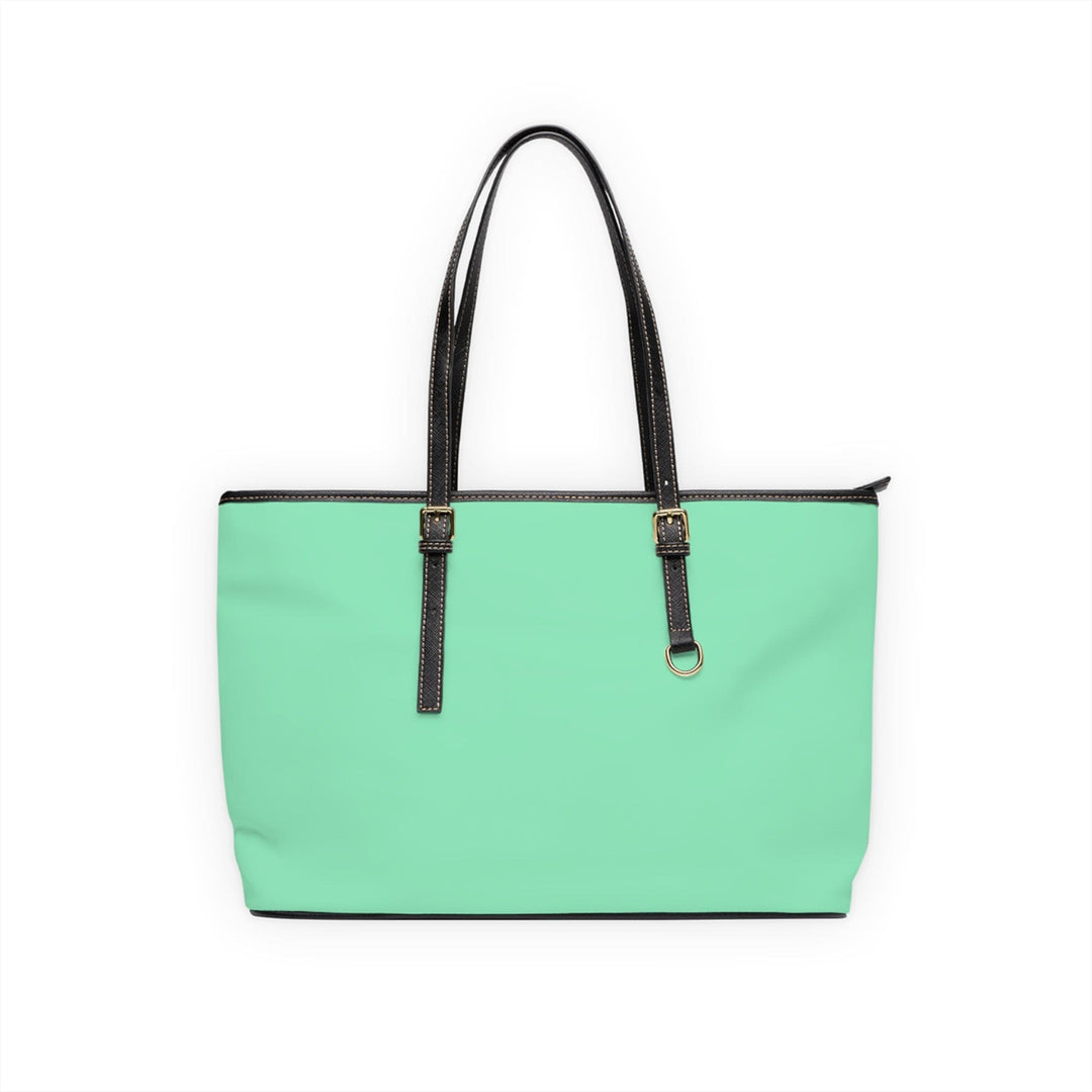 Large Leather Tote Shoulder Bag Seafoam Green - Bags | Leather Tote Bags