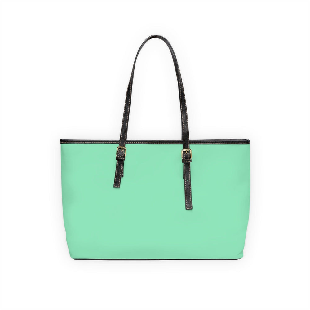 Large Leather Tote Shoulder Bag Seafoam Green - Bags | Leather Tote Bags