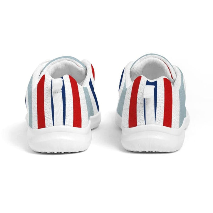 Mens Athletic Sneakers Red White Blue Striped Running Shoes - Mens | Sneakers