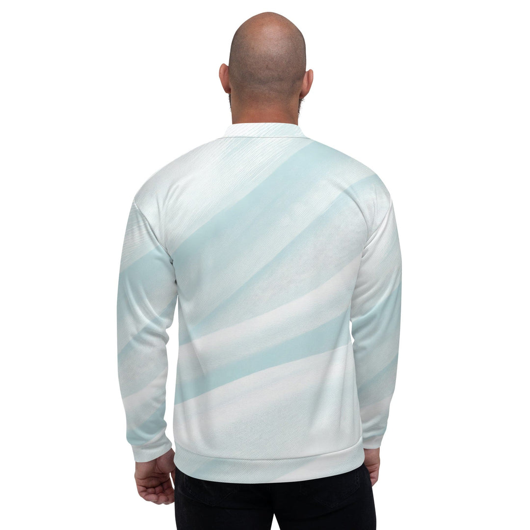 Mens Bomber Jacket Pastel Blue Swirl - Mens | Jackets | Bombers