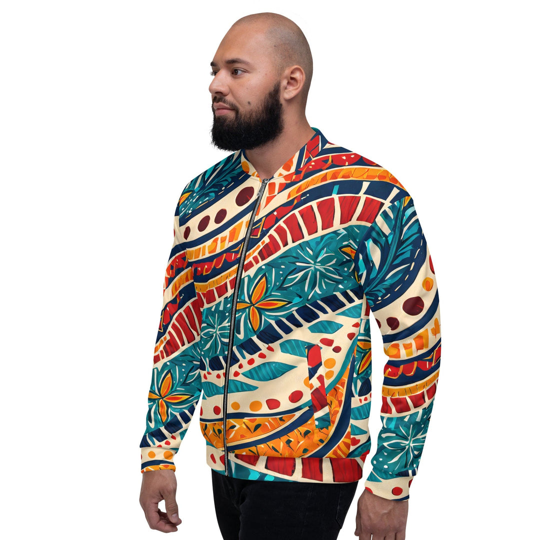 Mens Bomber Jacket Boho Floral Print - Mens | Jackets | Bombers