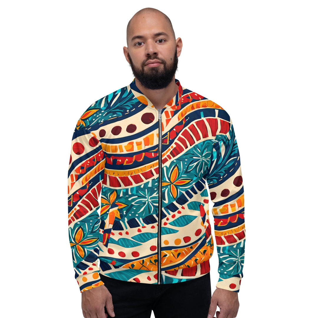 Mens Bomber Jacket Boho Floral Print - Mens | Jackets | Bombers