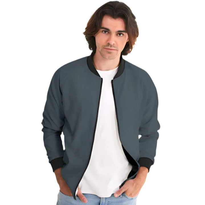 Mens Bomber Jacket Charcoal Black - Mens | Jackets | Bombers