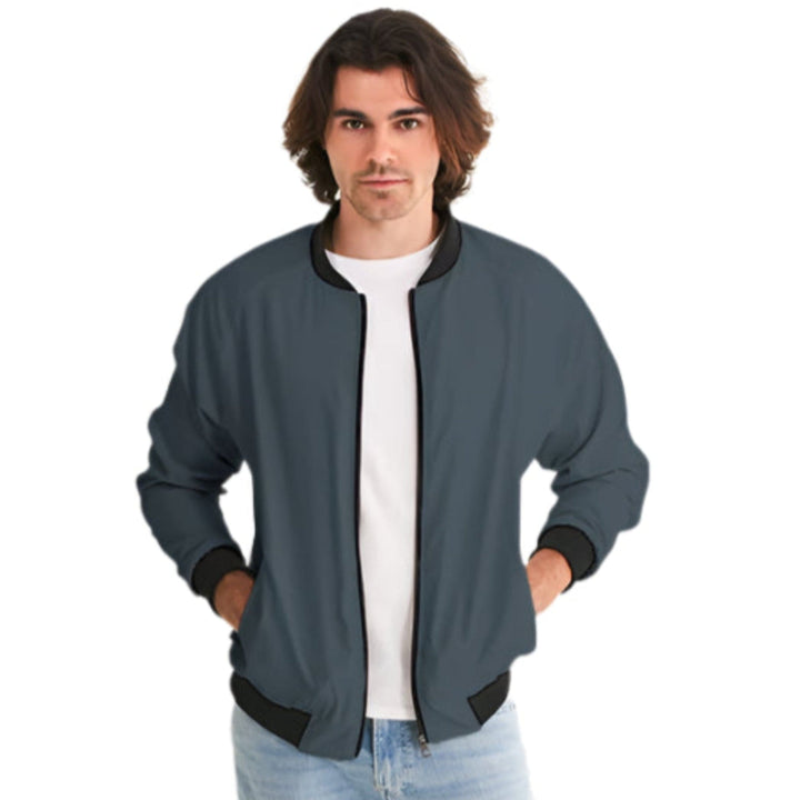 Mens Bomber Jacket Charcoal Black - Mens | Jackets | Bombers