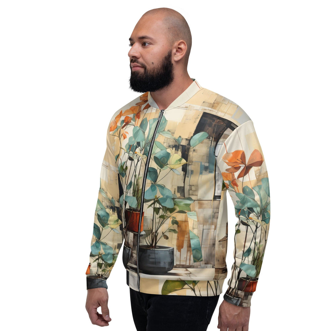 Mens Bomber Jacket Rustic Botanical Plants 2 - Mens | Jackets | Bombers