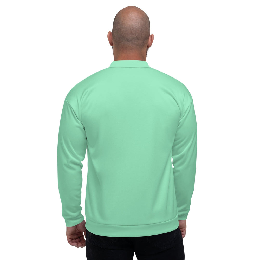 Mens Bomber Jacket Seafoam Green 2