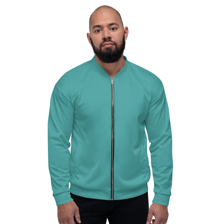 Mens Bomber Jacket Teal Green 2 - Mens | Jackets | Bombers