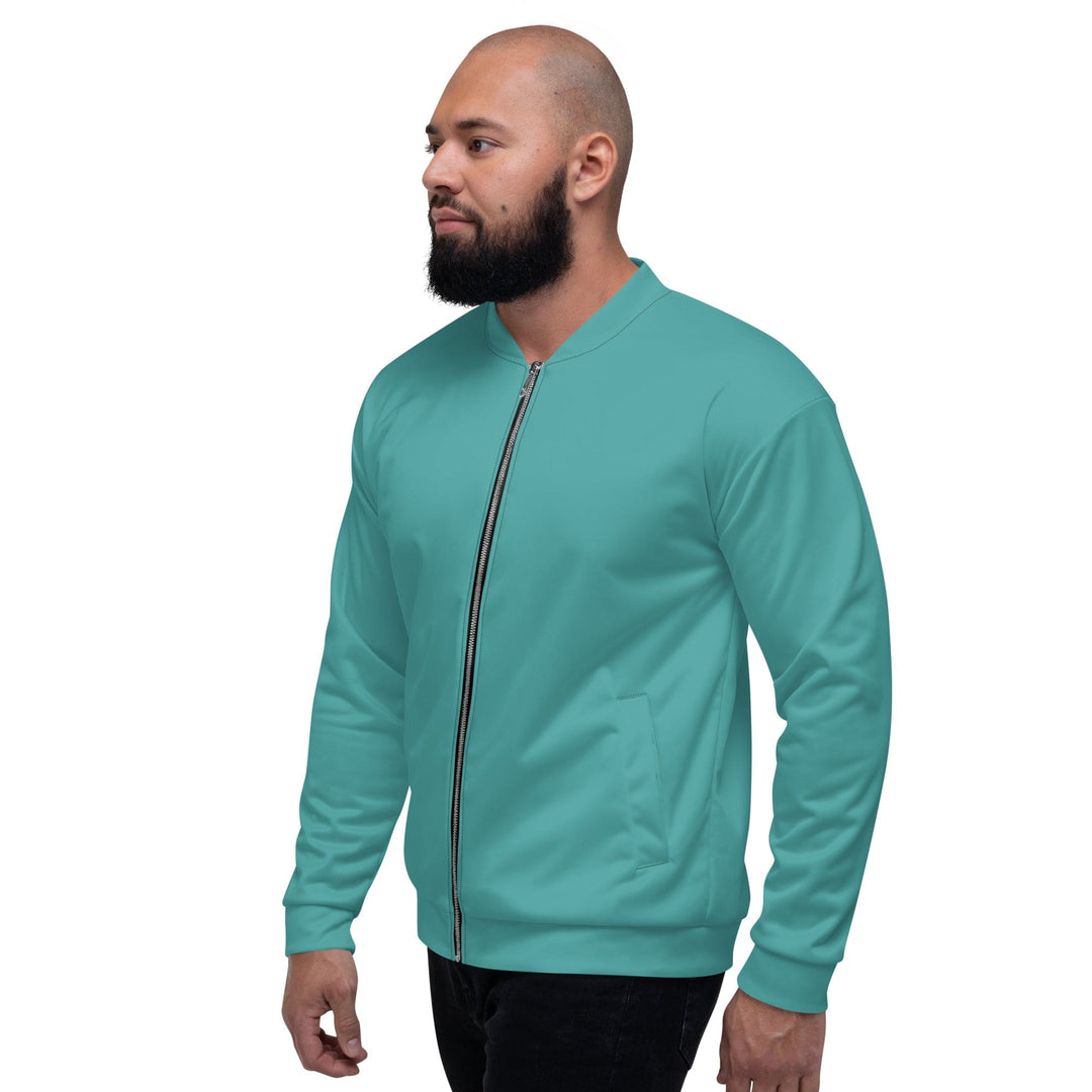 Mens Bomber Jacket Teal Green 2 - Mens | Jackets | Bombers