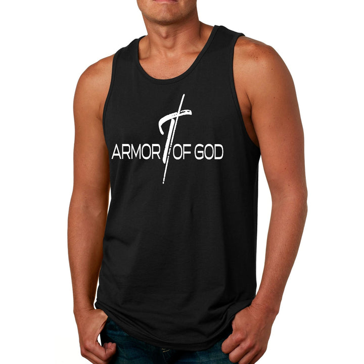 Mens Fitness Tank Top Graphic T-shirt Armor of God Cross - Mens | Tank Tops