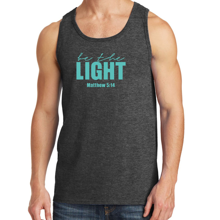 Mens Fitness Tank Top Graphic T-shirt Be The Light Print - Mens | Tank Tops
