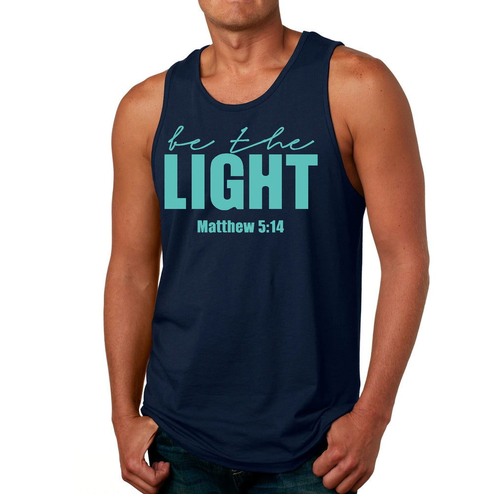 Mens Fitness Tank Top Graphic T-shirt be the Light Print - Mens | Tank Tops