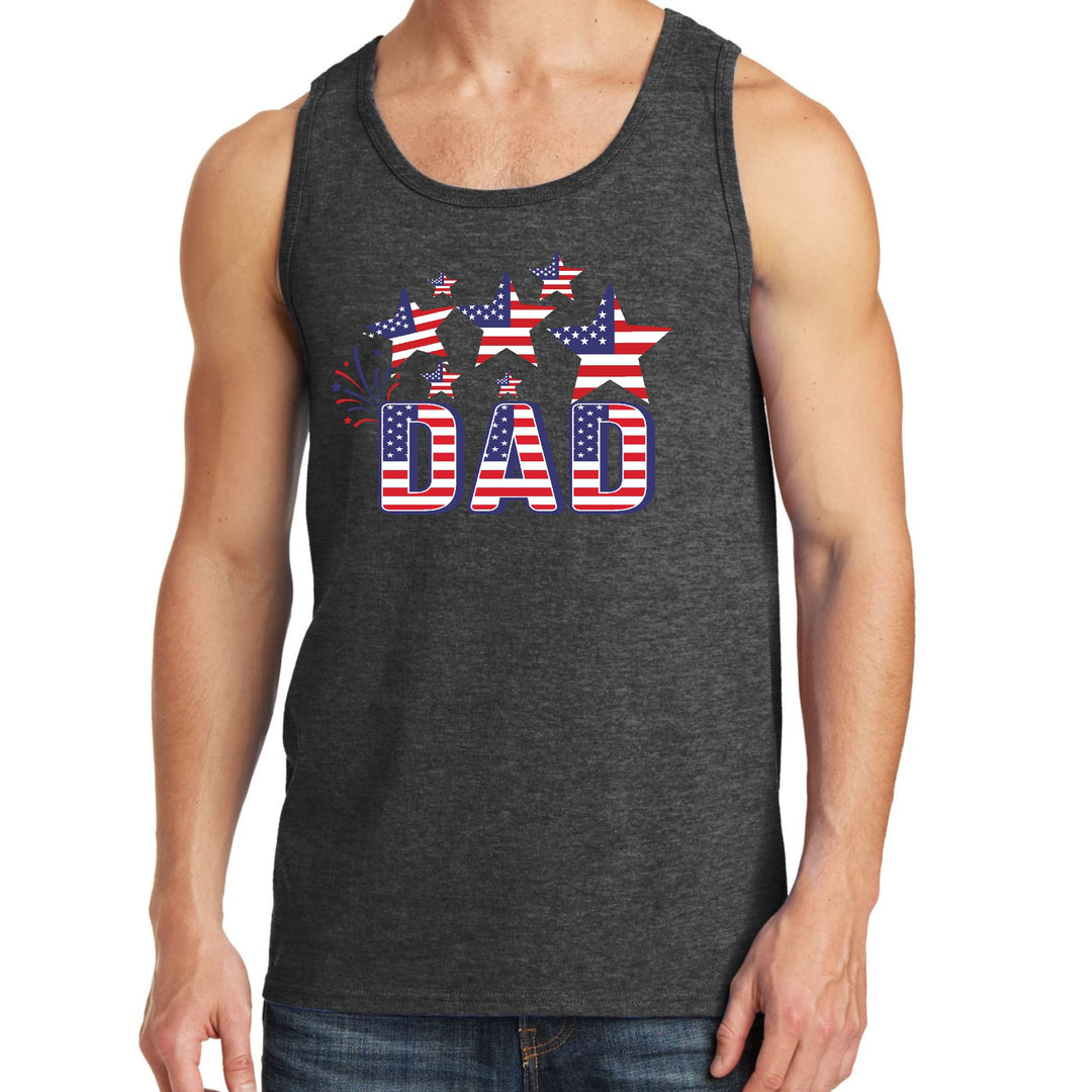 Mens Fitness Tank Top Graphic T-shirt Dad Independence Day 4th - Mens | Tank