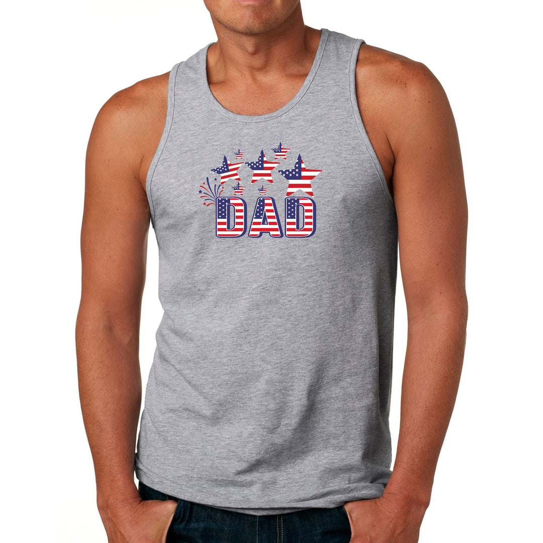 Mens Fitness Tank Top Graphic T-shirt Dad Independence Day 4th - Mens | Tank