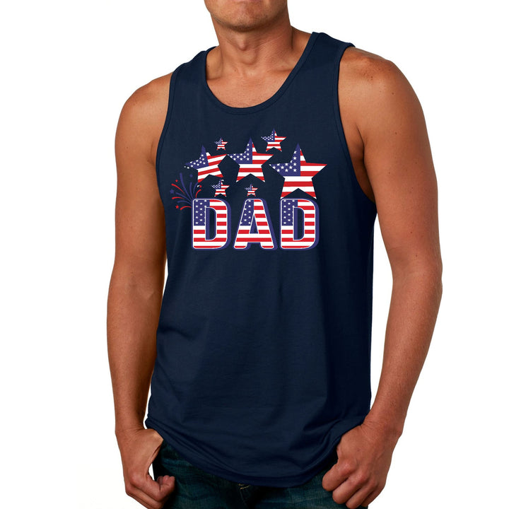 Mens Fitness Tank Top Graphic T-shirt Dad Independence Day 4th - Mens | Tank