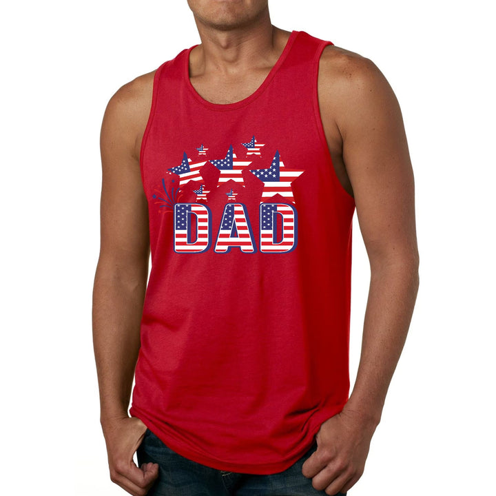 Mens Fitness Tank Top Graphic T-shirt Dad Independence Day 4th - Mens | Tank