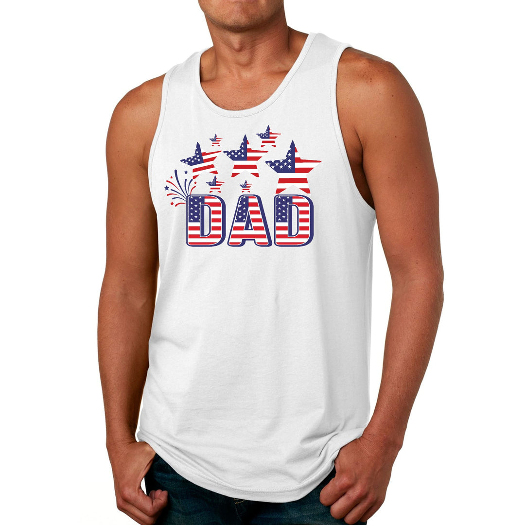 Mens Fitness Tank Top Graphic T-shirt Dad Independence Day 4th - Mens | Tank