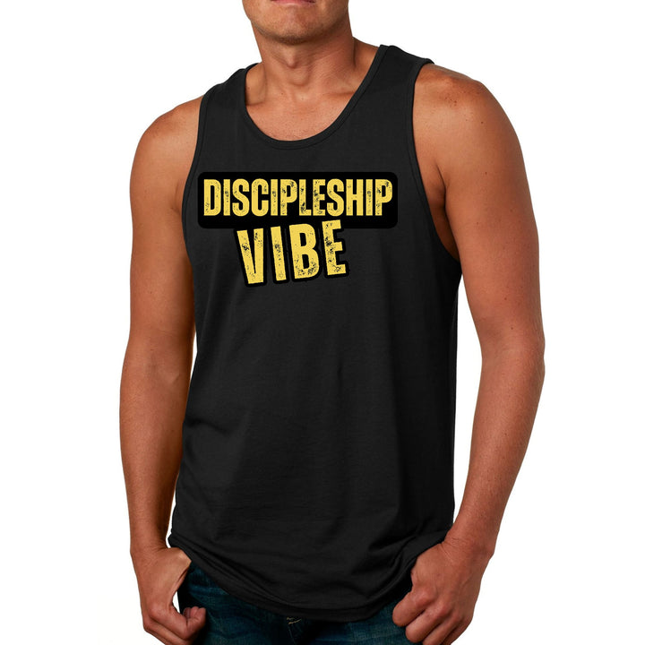 Mens Fitness Tank Top Graphic T-shirt Discipleship Vibe - Mens | Tank Tops