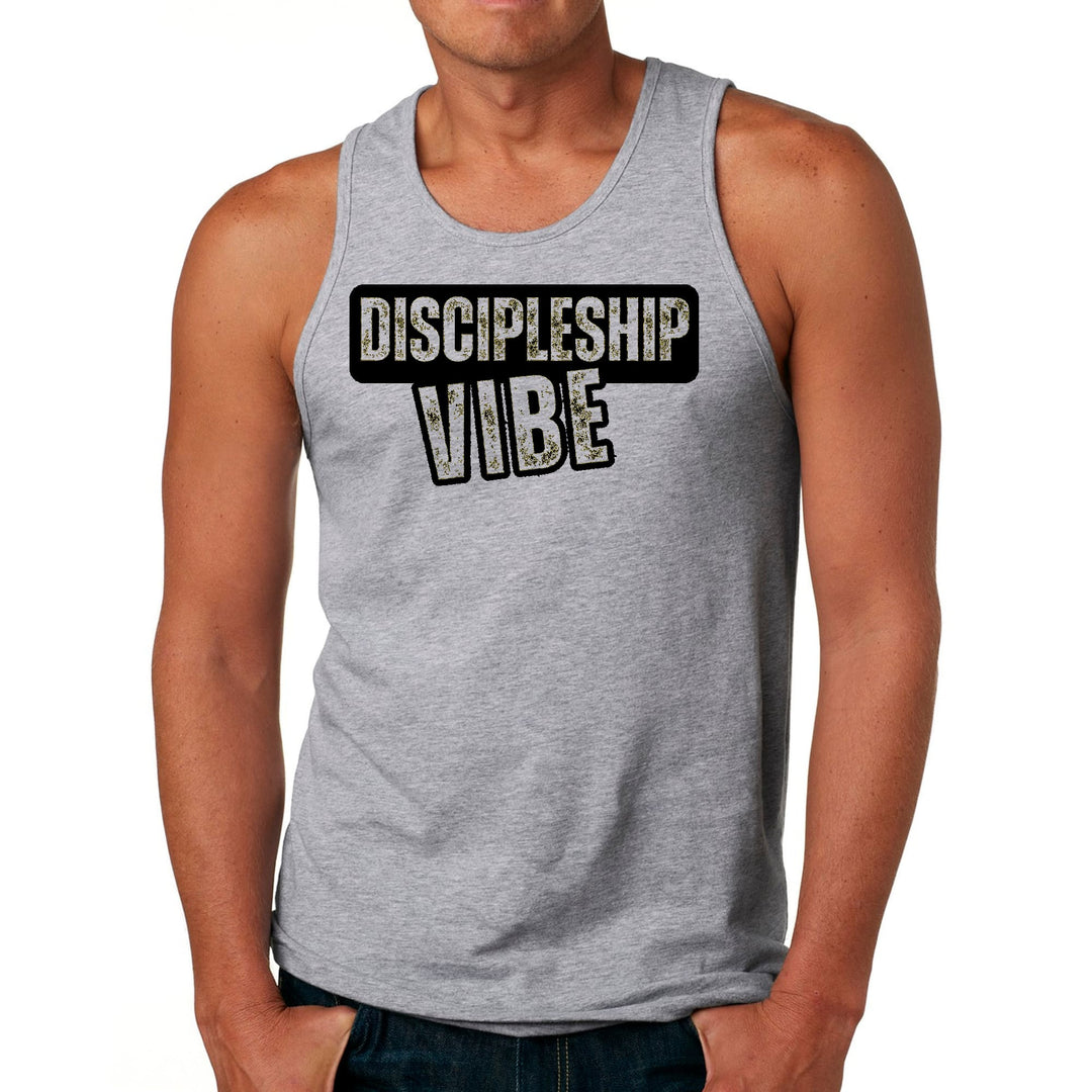 Mens Fitness Tank Top Graphic T-shirt Discipleship Vibe - Mens | Tank Tops