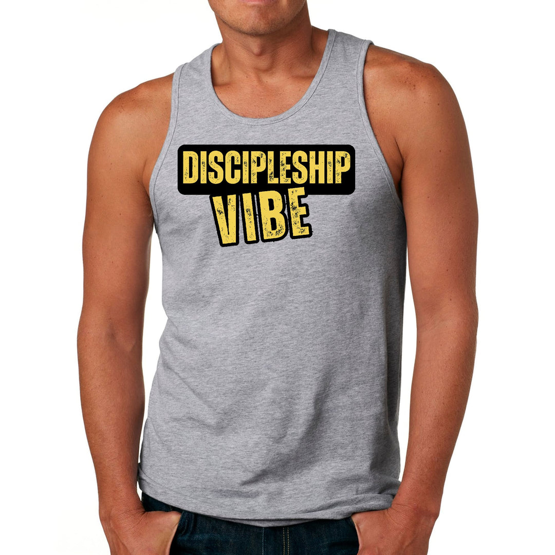 Mens Fitness Tank Top Graphic T-shirt Discipleship Vibe - Mens | Tank Tops