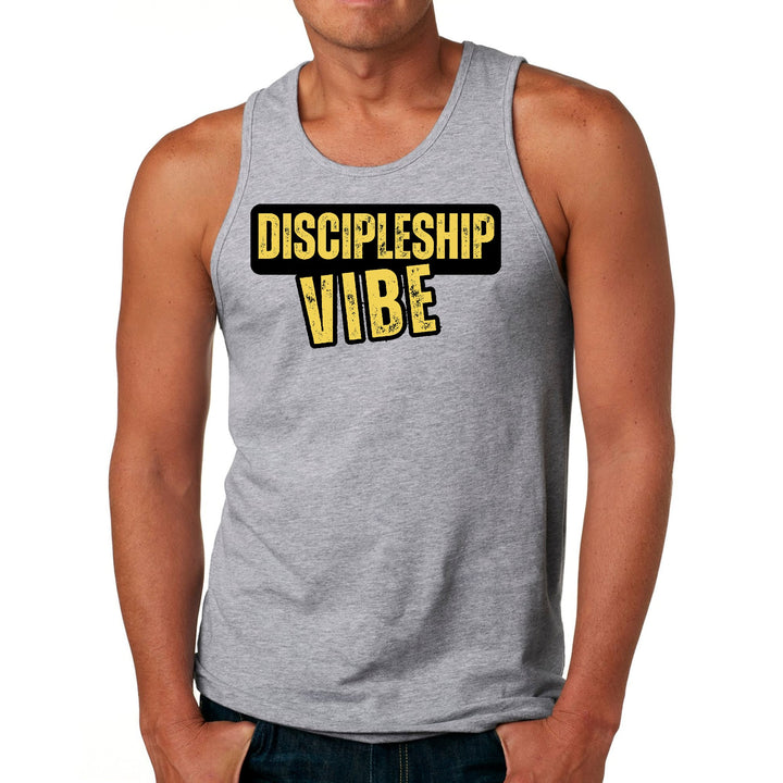 Mens Fitness Tank Top Graphic T-shirt Discipleship Vibe - Mens | Tank Tops