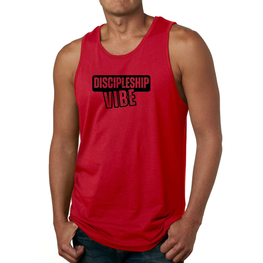 Mens Fitness Tank Top Graphic T-shirt Discipleship Vibe - Mens | Tank Tops