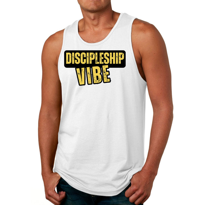 Mens Fitness Tank Top Graphic T-shirt Discipleship Vibe - Mens | Tank Tops