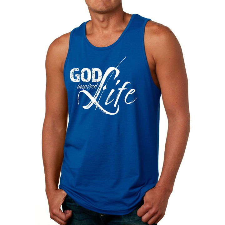 Mens Fitness Tank Top Graphic T-shirt God Inspired Life - Mens | Tank Tops