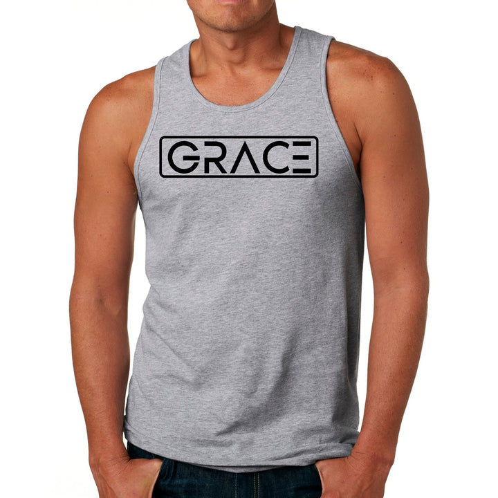 Mens Fitness Tank Top Graphic T-shirt Grace Christian Black - Mens | Tank Tops