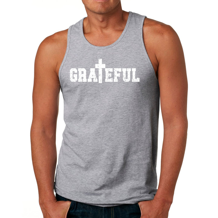 Mens Fitness Tank Top Graphic T-shirt Grateful Print - Mens | Tank Tops