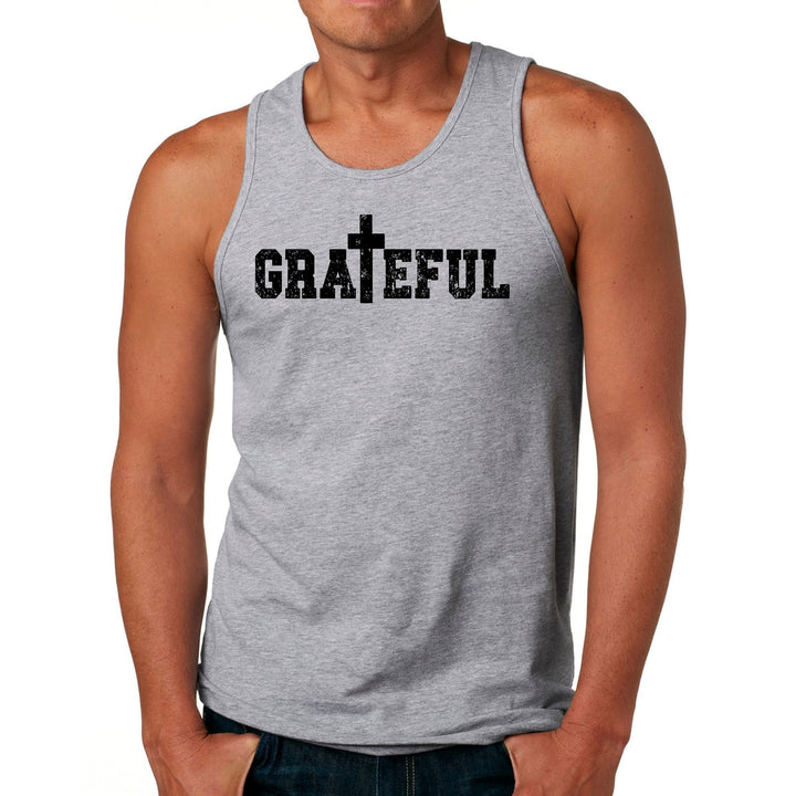 Mens Fitness Tank Top Graphic T-shirt Grateful Print - Mens | Tank Tops