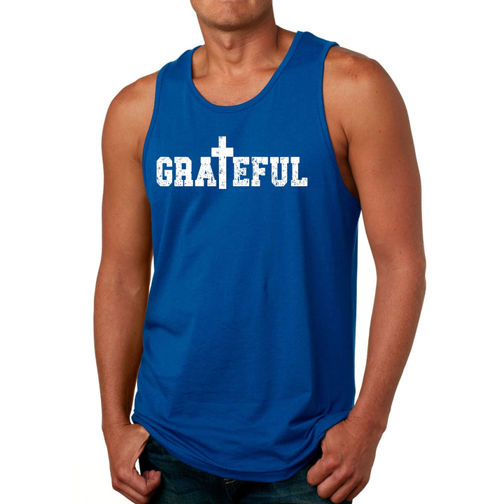 Mens Fitness Tank Top Graphic T-shirt Grateful Print - Mens | Tank Tops