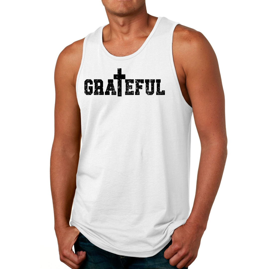 Mens Fitness Tank Top Graphic T-shirt Grateful Print - Mens | Tank Tops