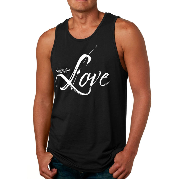 Mens Fitness Tank Top Graphic T-shirt Inspire Love - Mens | Tank Tops