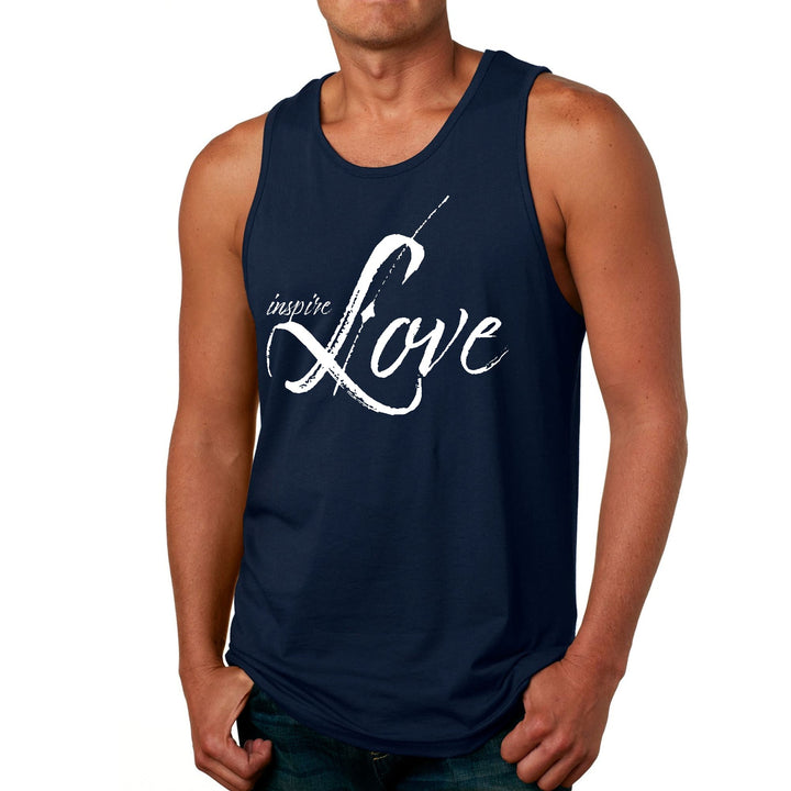 Mens Fitness Tank Top Graphic T-shirt Inspire Love - Mens | Tank Tops