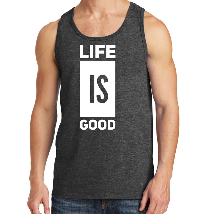 Mens Fitness Tank Top Graphic T-shirt Life is Good - Mens | Tank Tops