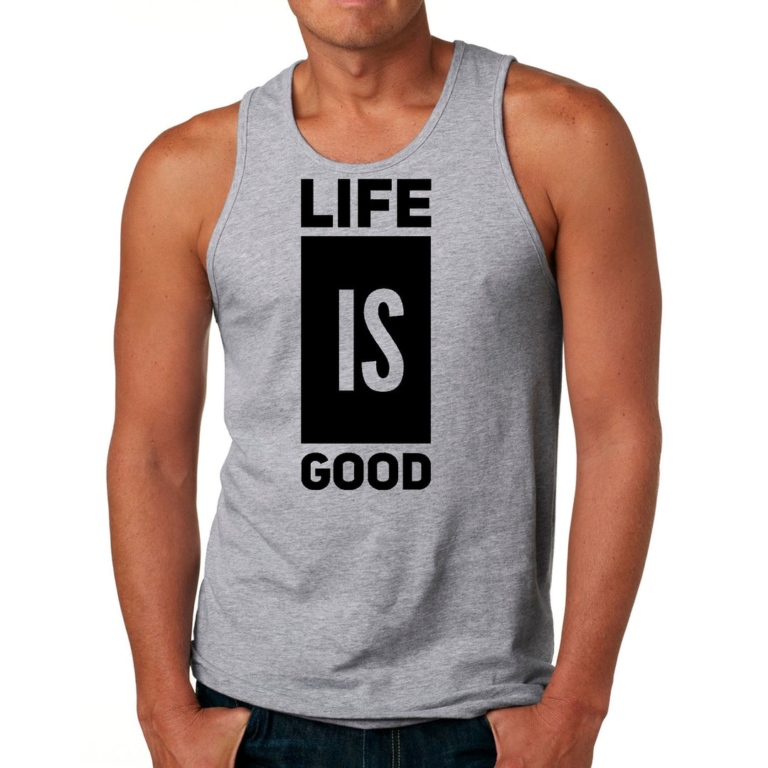 Mens Fitness Tank Top Graphic T-shirt Life is Good - Mens | Tank Tops