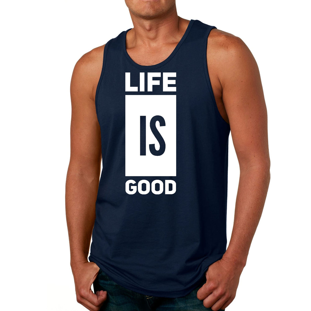 Mens Fitness Tank Top Graphic T-shirt Life is Good - Mens | Tank Tops