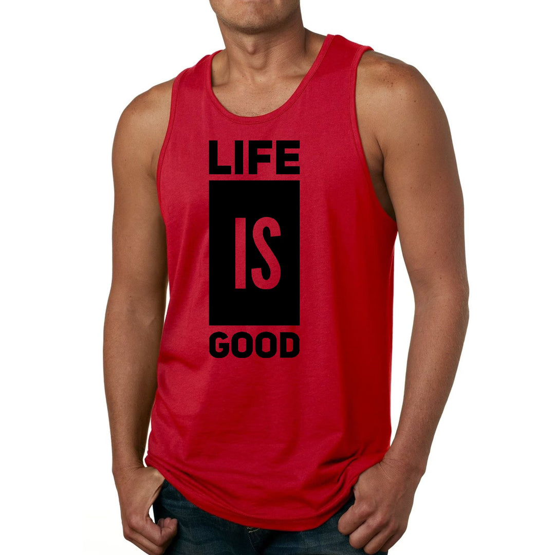 Mens Fitness Tank Top Graphic T-shirt Life is Good - Mens | Tank Tops