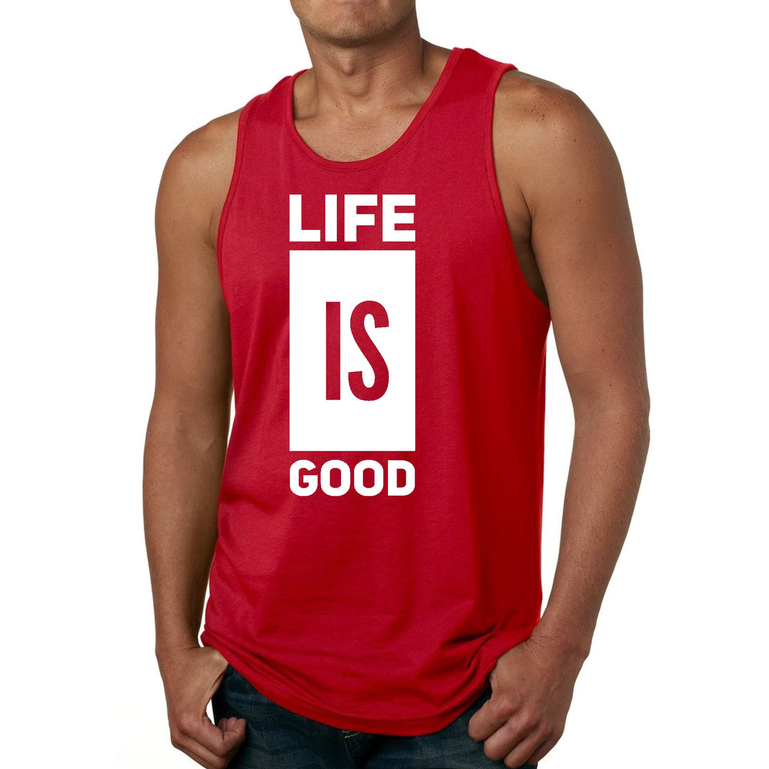 Mens Fitness Tank Top Graphic T-shirt Life is Good - Mens | Tank Tops