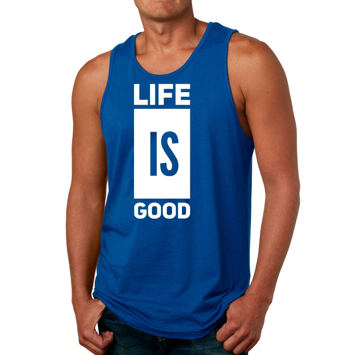 Mens Fitness Tank Top Graphic T-shirt Life is Good - Mens | Tank Tops