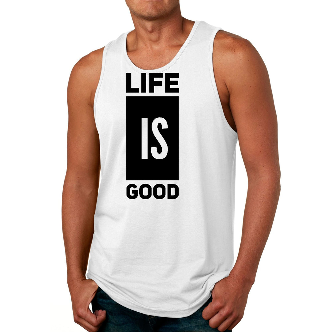 Mens Fitness Tank Top Graphic T-shirt Life is Good - Mens | Tank Tops