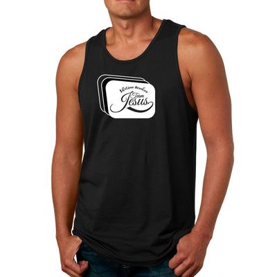 Mens Fitness Tank Top Graphic T-shirt Lifetime Member Team Jesus - Mens | Tank
